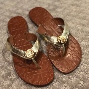 Tory Burch brand new never worn flip flops